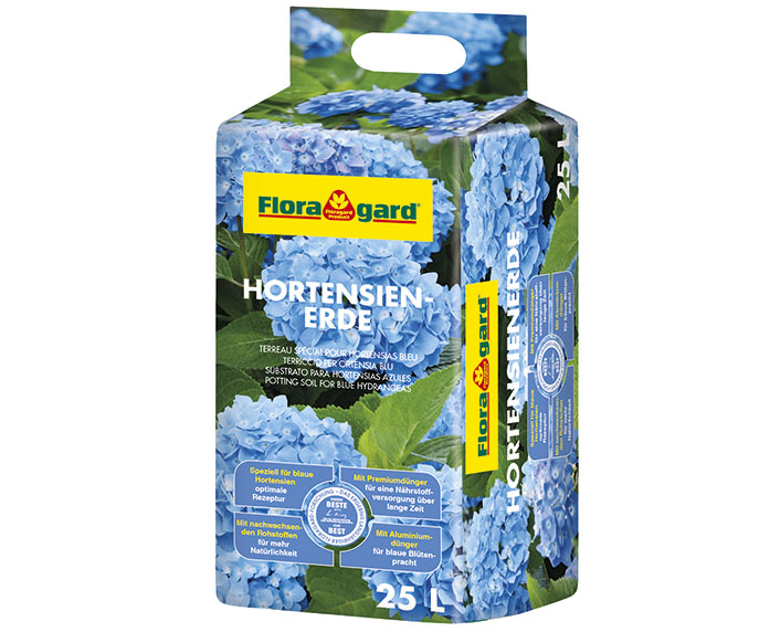 Un sustrato específico para hortensias azules 